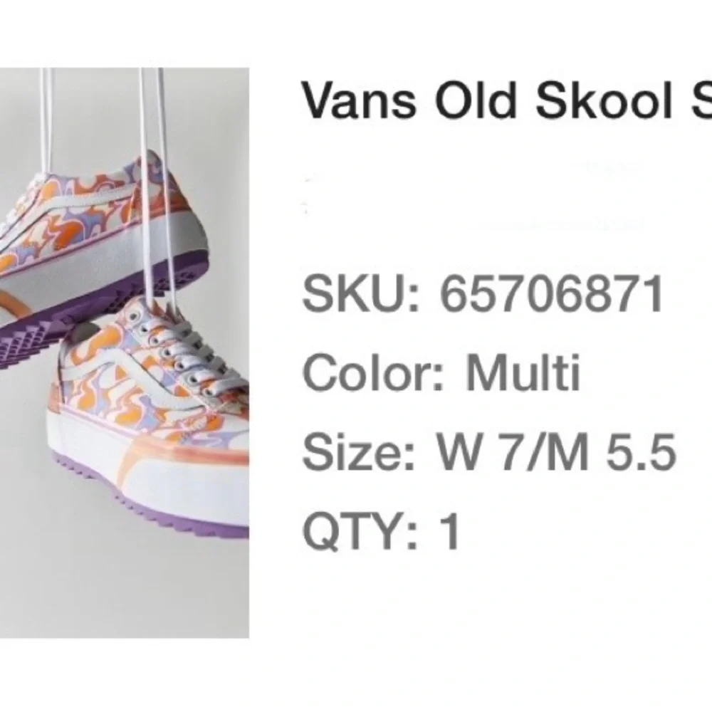 Vans Old Skool Stacked UV Ink Sneaker | w/o box - Picture 7 of 7